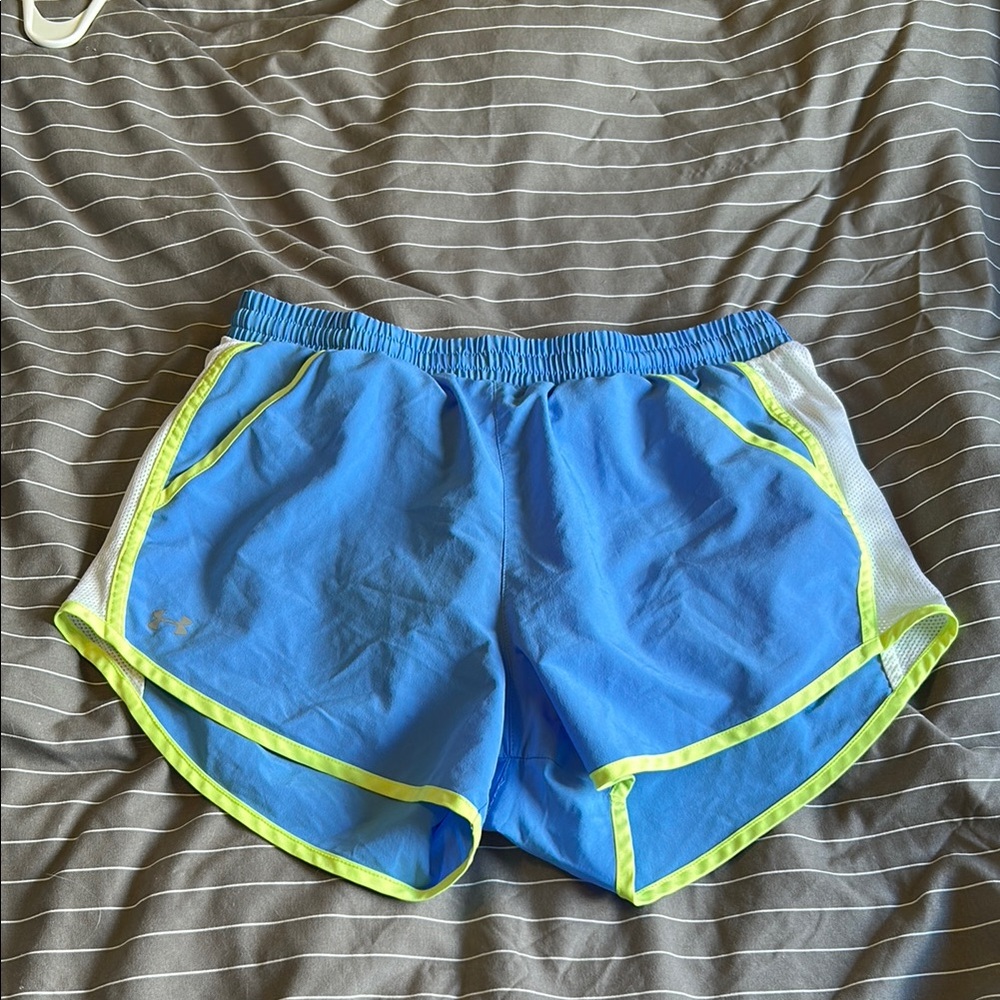 Under Armour Blue and White Athletic Shorts